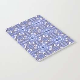 Celebrating Periwinkle Blue Digital Symmetrical Pattern  Notebook
