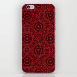 Red Medallions iPhone Skin