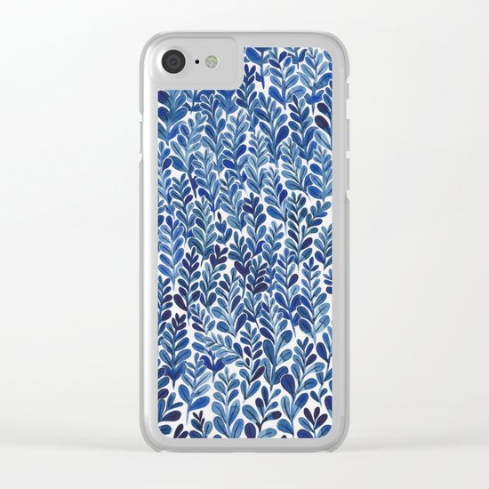 Indigo blues Clear iPhone Case