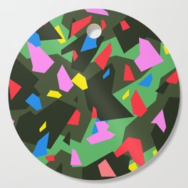 Green\Red\Blue\Black\Grey\Pink Geometric camo Cutting Board