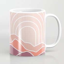 Boho Sun and Rainbow Coffee Mug