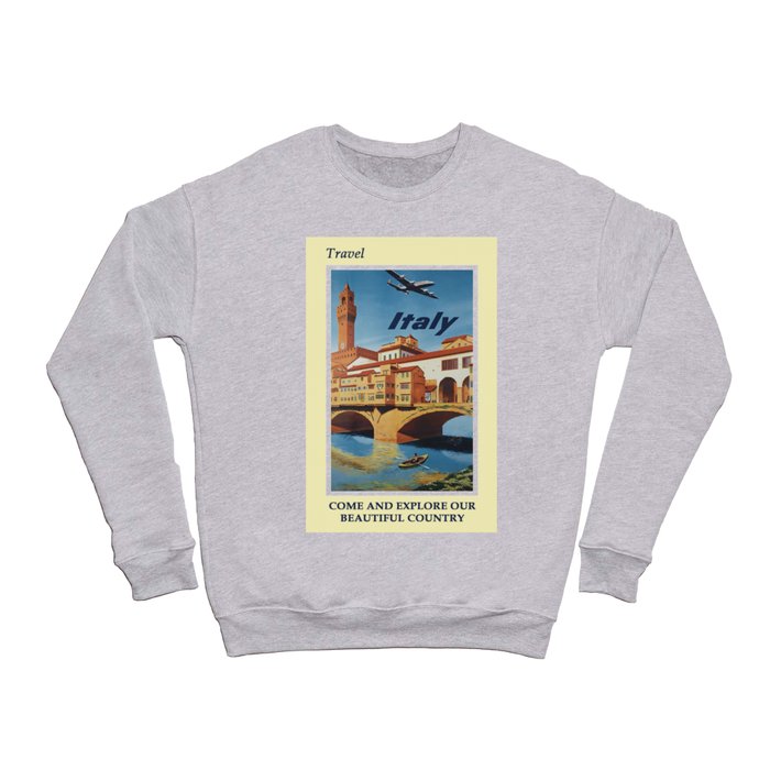 Travel Italy - Vintage Poster Crewneck Sweatshirt