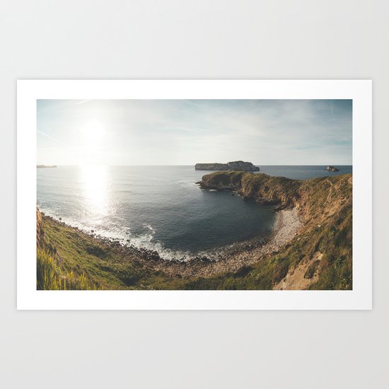 Ocean at sunset Art Print