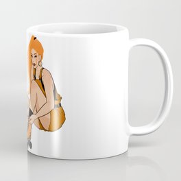 Skater Girl in Orange Coffee Mug