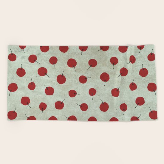 Cherries Beach Towel