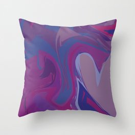 Purple marble texture. Throw Pillow