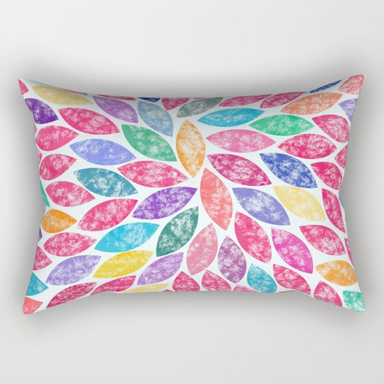 Abstract Colorful leaves II Rectangular Pillow
