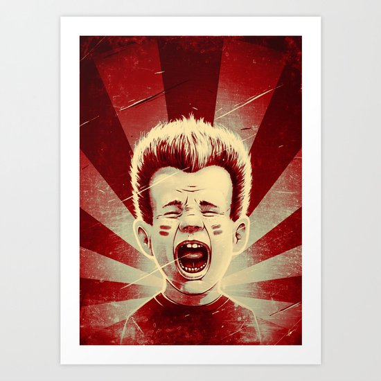 Red Noise Art Print