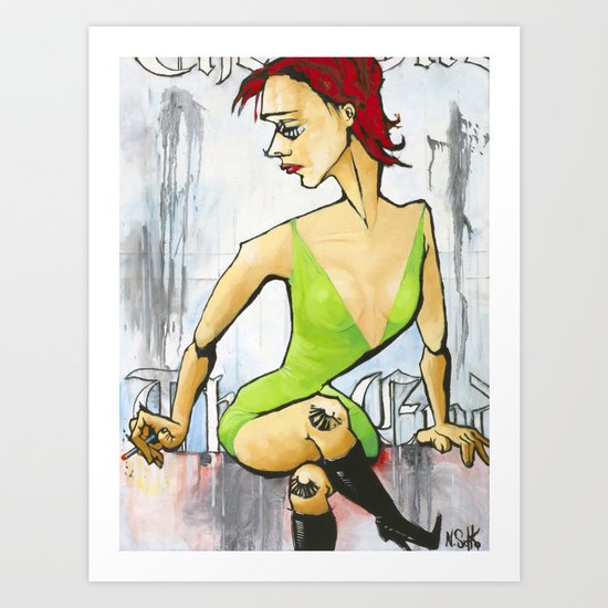 The Running Picture Art Print