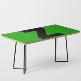 letter Z (Black & Green) Coffee Table