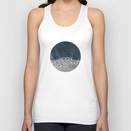 Moon Unisex Tank Top
