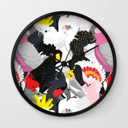 Cockatoo Fest Wall Clock