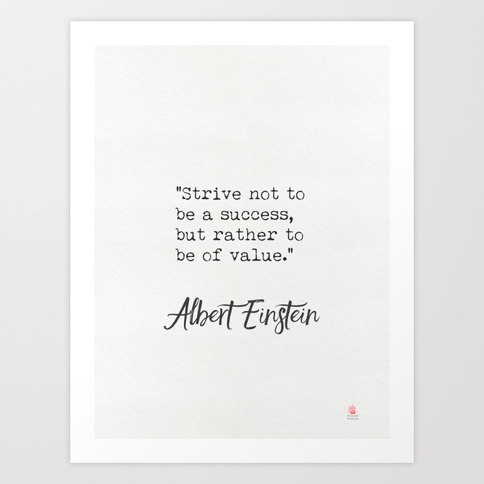  Albert Einstein Growth Quotes Art Print