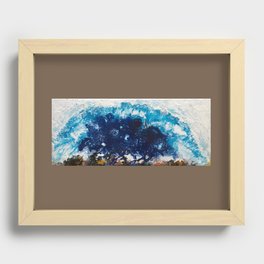 Ocean waves Recessed Framed Print