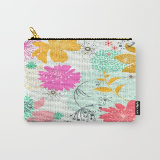 Floral vector pattern best idea Carry-All Pouch