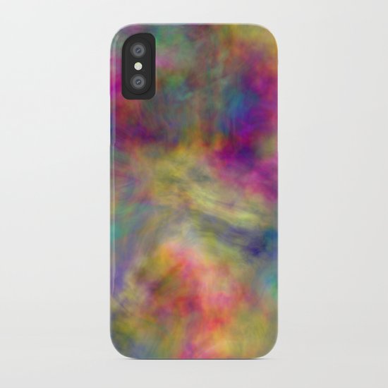 rainbow clouds iPhone Case