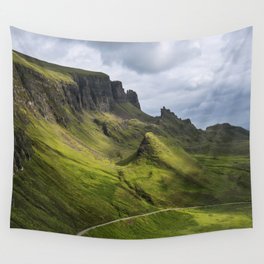 Mesmerized by the Quiraing Wall Tapestry | Spectacular, Scenic, Digital, Mountains, Rugged, Quiraing, Scotland, Landscapes, Nature, Curated 
