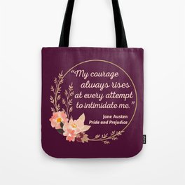 Pride and Prejudice Quote I - Cute Style Tote Bag