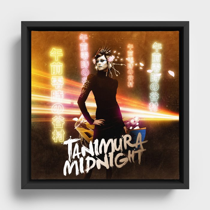 Tanimura Midnight Framed Canvas