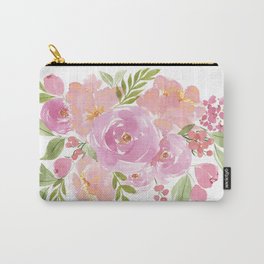 Peonies and Roses Carry-All Pouch