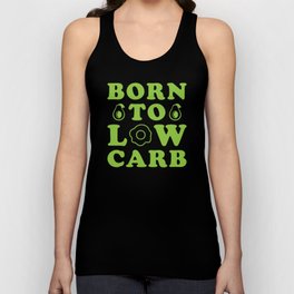 Keto Diet Born to Low Carb Unisex Tank Top