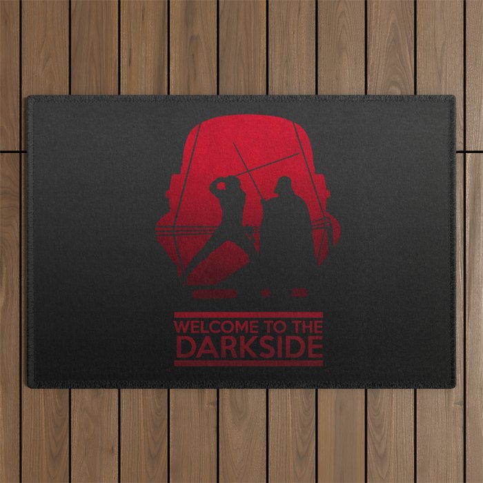 Welcome to the dark side Outdoor Rug