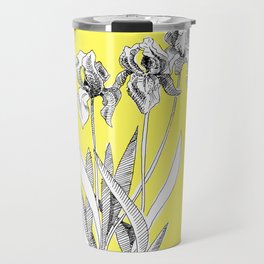 Iris Yellow Travel Mug