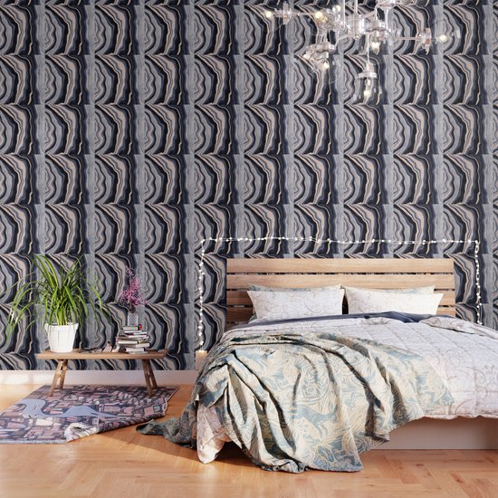 Modern Agate Geode Navy Blue Rose Gold Glitter Marble Pattern Wallpaper By Girlytrend Society6 A wide variety of gold glitter wallpaper options are available to you society6