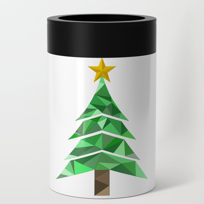 Christmas Tree with Star Topper Can Cooler
