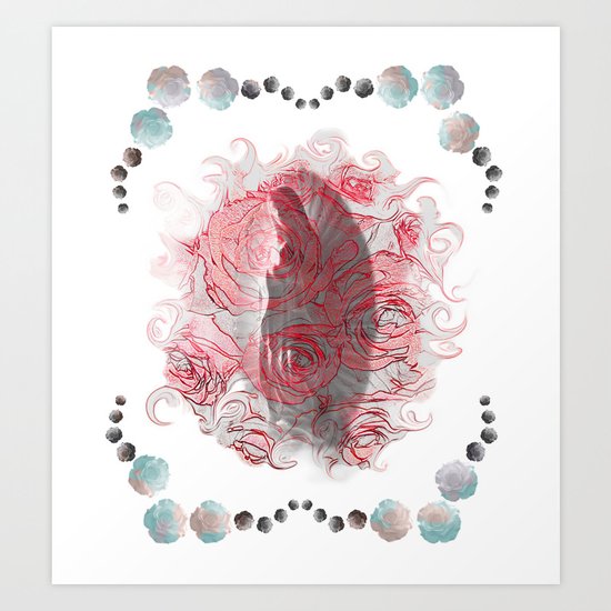 La Virgen de Guadalupe series: Las Rosas II Art Print