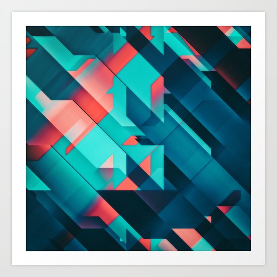 Congruency Path Rejection Art Print