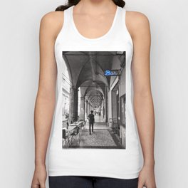 Black and white Bologna Street Photography Tank Top
