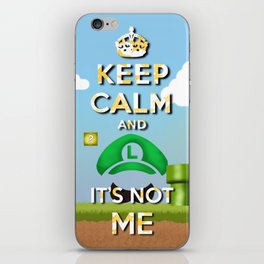 it's not me iPhone Skin