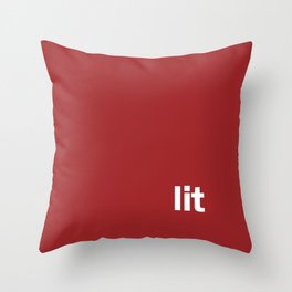 lit Throw Pillow
