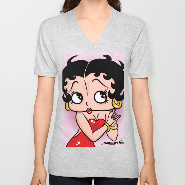 Betty Boop OG by Art In The Garage V Neck T Shirt