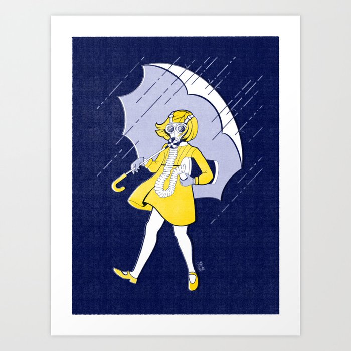 Risograph Apocalyptic Salty Betch Art Print