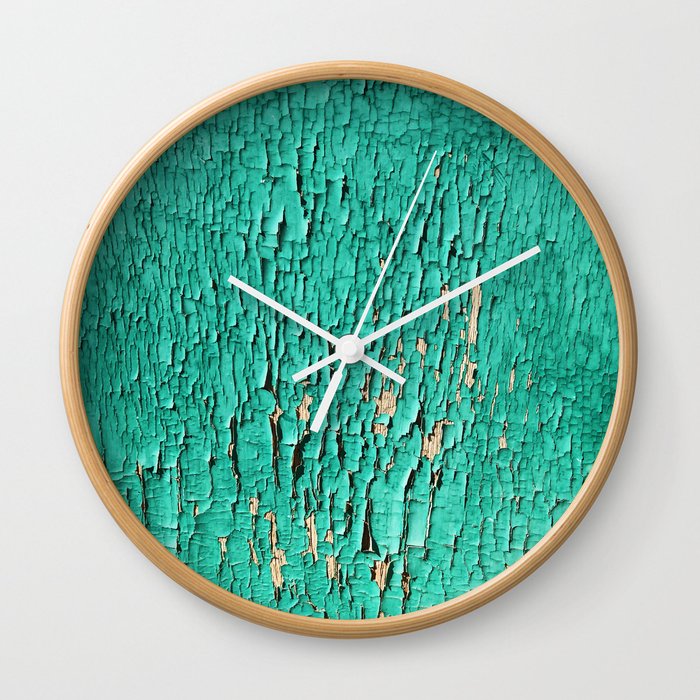 Shedding Green Wall Clock