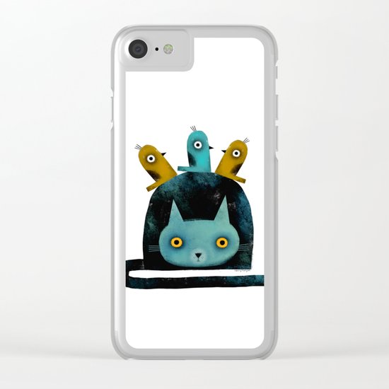 BIRD WATCHER Clear iPhone Case