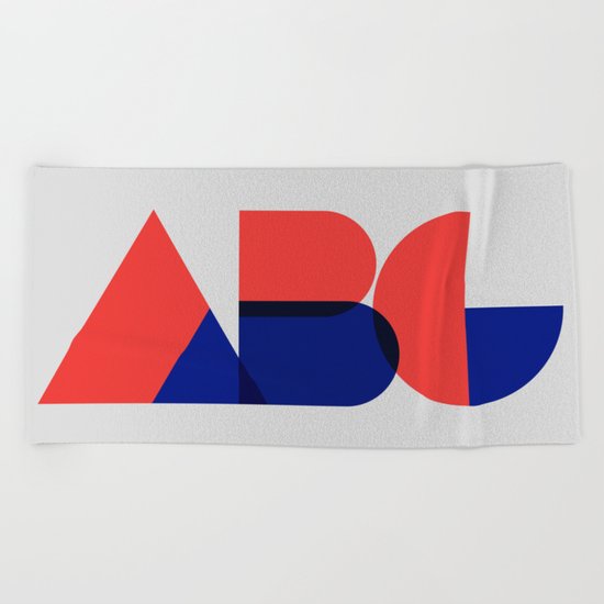 Geometric ABC Beach Towel