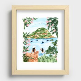 Somewhere in Italy Recessed Framed Print