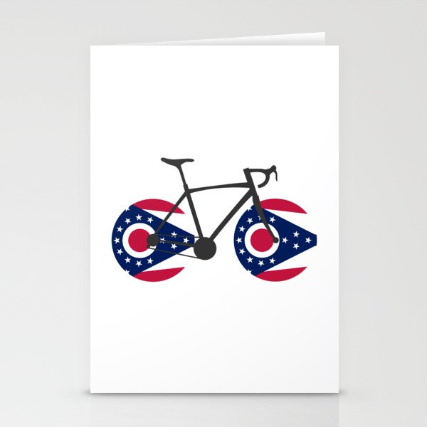 Ohio Flag Cycling Stationery Cards