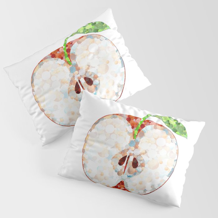 Juicy Red Delicious Apple Fruit by Sharon Cummings Pillow Sham