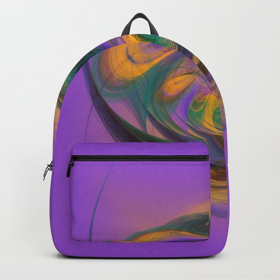 a child loves playing with colours Backpack