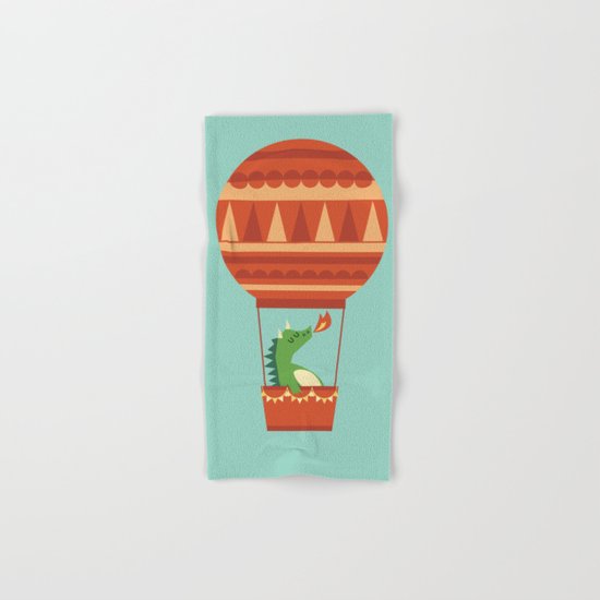 Dragon On Hot Air Balloon Hand & Bath Towel