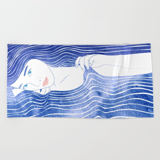 Water Nymph LXVI Beach Towel