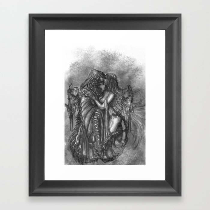 Love and Die Framed Art Print