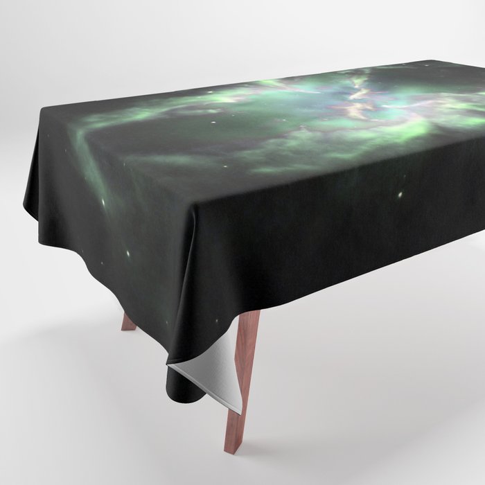 Seafoam Planetary Nebula Tablecloth