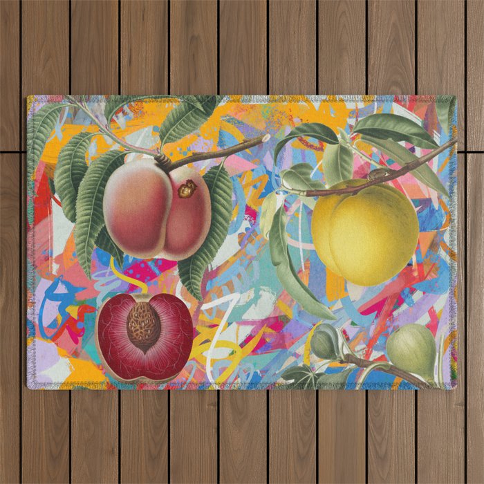 Graffiti Fruits Pop Art Decoration Outdoor Rug