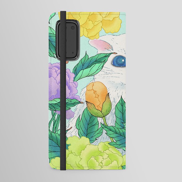 Minhwa: Cat in the Peony Bush A Type Android Wallet Case