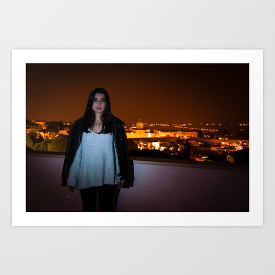 city night Art Print